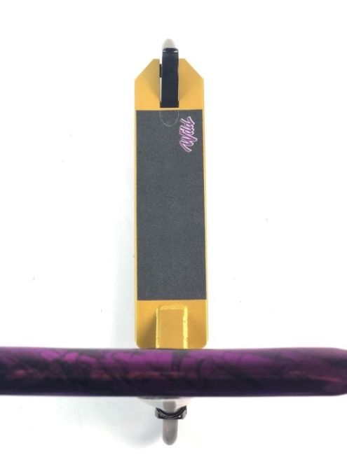 Tõukeratas Grit Wild Gold Vapour Purple Black Laser