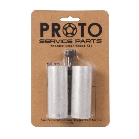 PROTO Deck End Kit 7" Silver Threaded