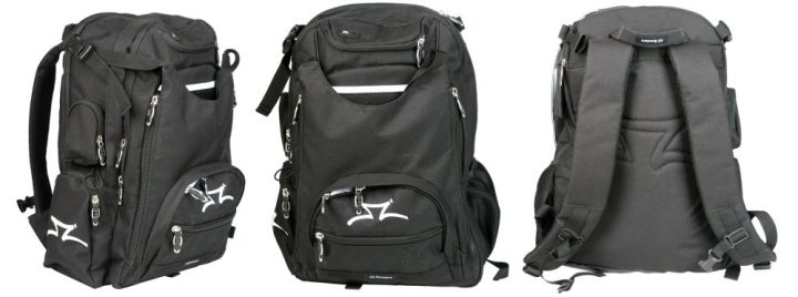 Seljakott AO Transit Backpack Black White