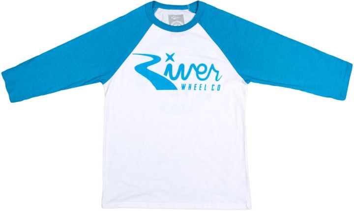T-särk River Classic Logo 3/4 Sleeve White